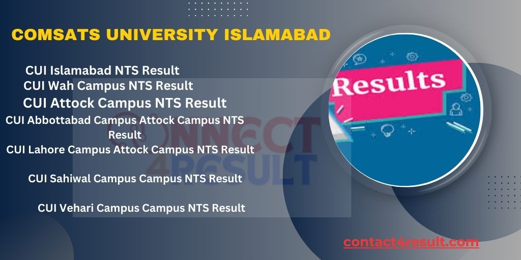 CUI Admission NTS Result