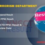 Corporal CTD Jobs PPSC Result