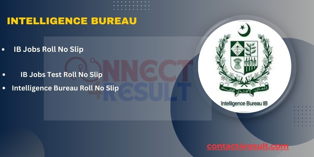 Intelligence Bureau Jobs Roll no slip 