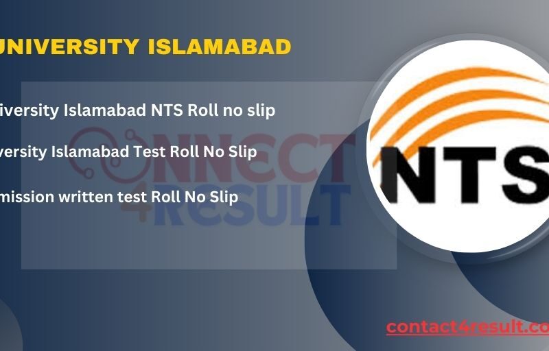 Air University Islamabad NTS Roll No slip 2024