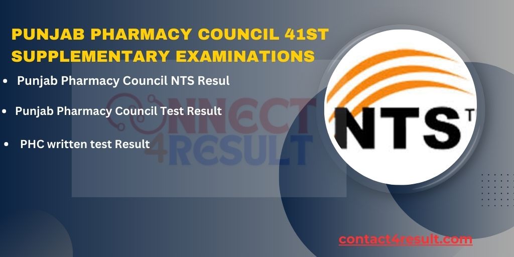 Punjab Pharmacy Council NTS result 